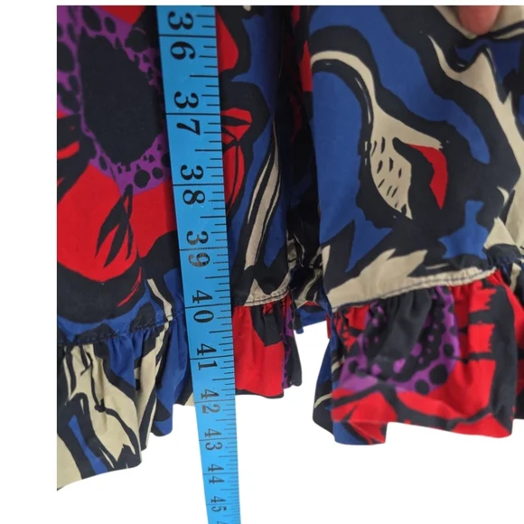 Rhian Stephenson La Double J Short & Sassy Dress Size Large Pockets Tiered Skirt